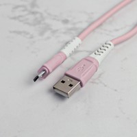 CABLE MICRO USB (COLOR MACARON/ROSA)